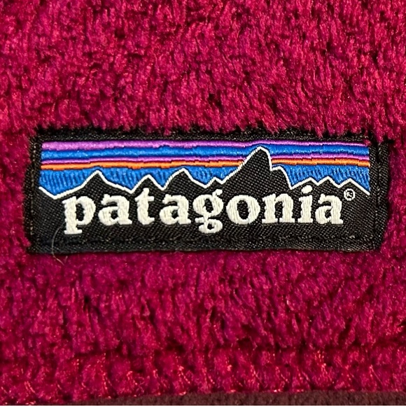 Patagonia Re-tool Headband - magenta w/brown trim. one size - Picture 3 of 5
